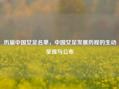 历届中国女足名单，中国女足发展历程的生动呈现与公布