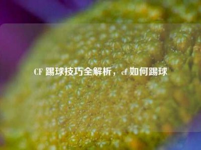 CF 踢球技巧全解析，cf 如何踢球