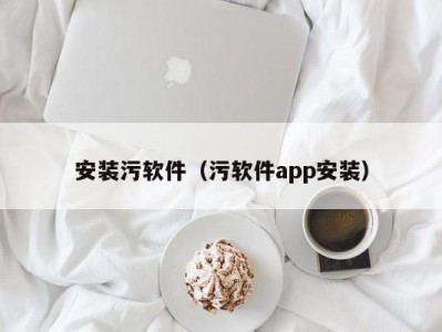安装污软件（污软件app安装）