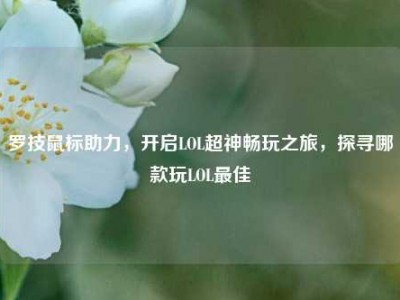 罗技鼠标助力，开启LOL超神畅玩之旅，探寻哪款玩LOL更佳