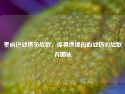 奏响逆战塔防战歌，探寻燃爆热血战场的战歌有哪些