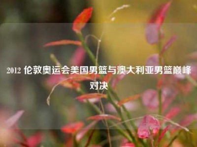 2012 伦敦奥运会美国男篮与澳大利亚男篮巅峰对决