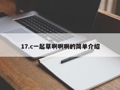 17.c一起草啊啊啊的简单介绍