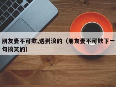 朋友妻不可欺,遇到浪的（朋友妻不可欺下一句搞笑的）