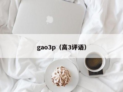 gao3p（高3评语）