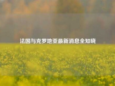 法国与克罗地亚最新消息全知晓