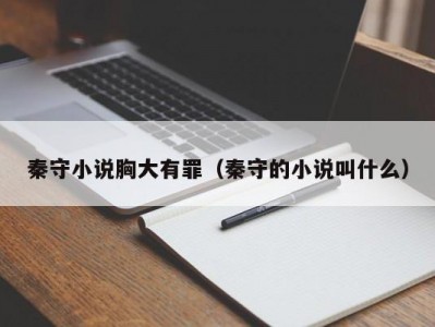 秦守小说胸大有罪（秦守的小说叫什么）