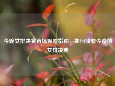 今晚女排决赛直播观看指南，如何收看今晚的女排决赛