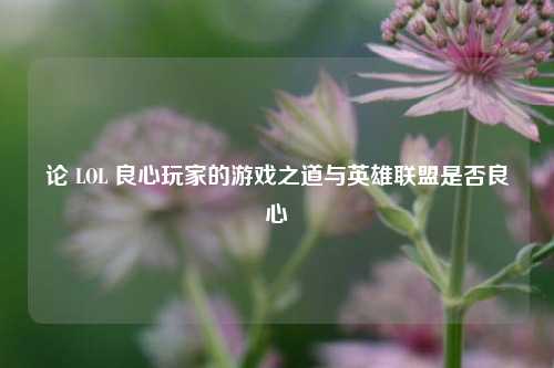 论 LOL 良心玩家的游戏之道与英雄联盟是否良心