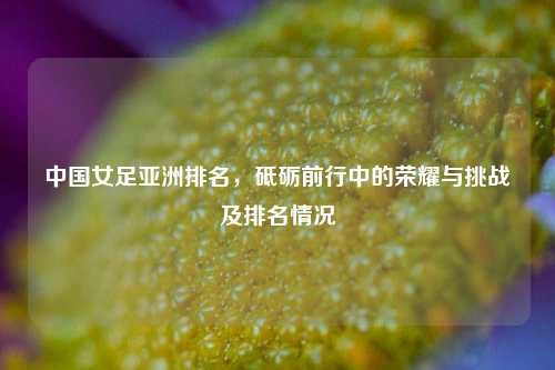 中国女足亚洲排名，砥砺前行中的荣耀与挑战及排名情况