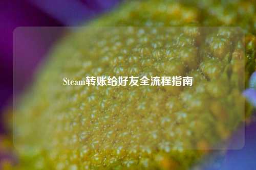 Steam转账给好友全流程指南