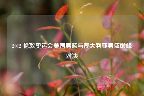 2012 伦敦奥运会美国男篮与澳大利亚男篮巅峰对决